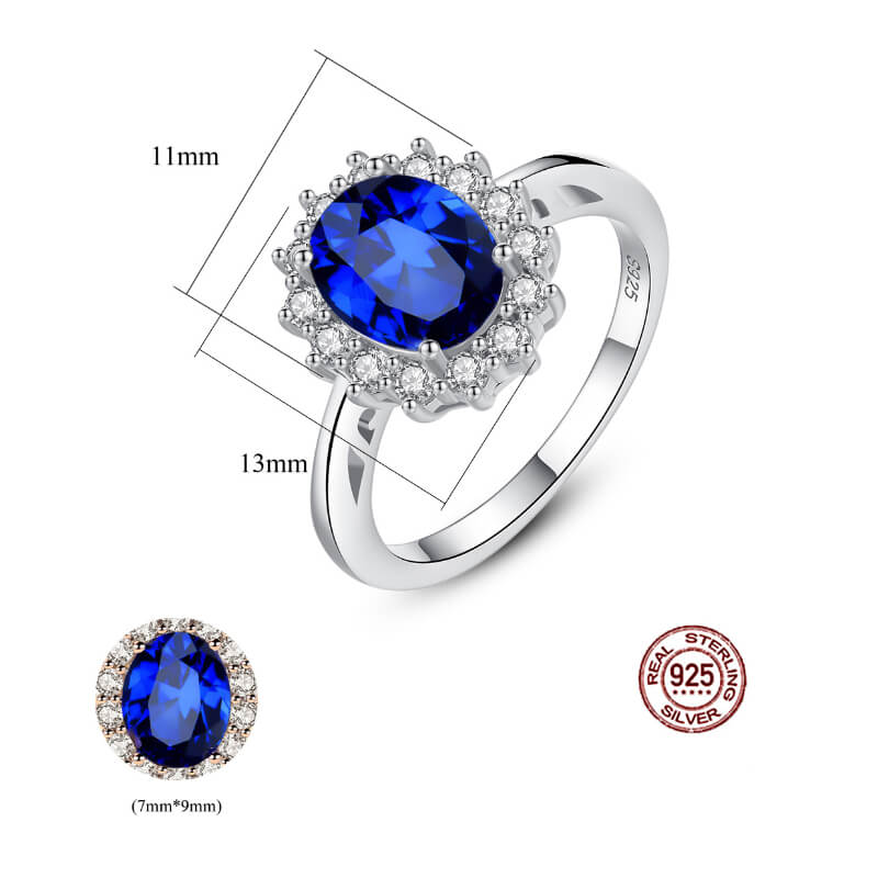 S925 Sapphire Ring-MARDAZA