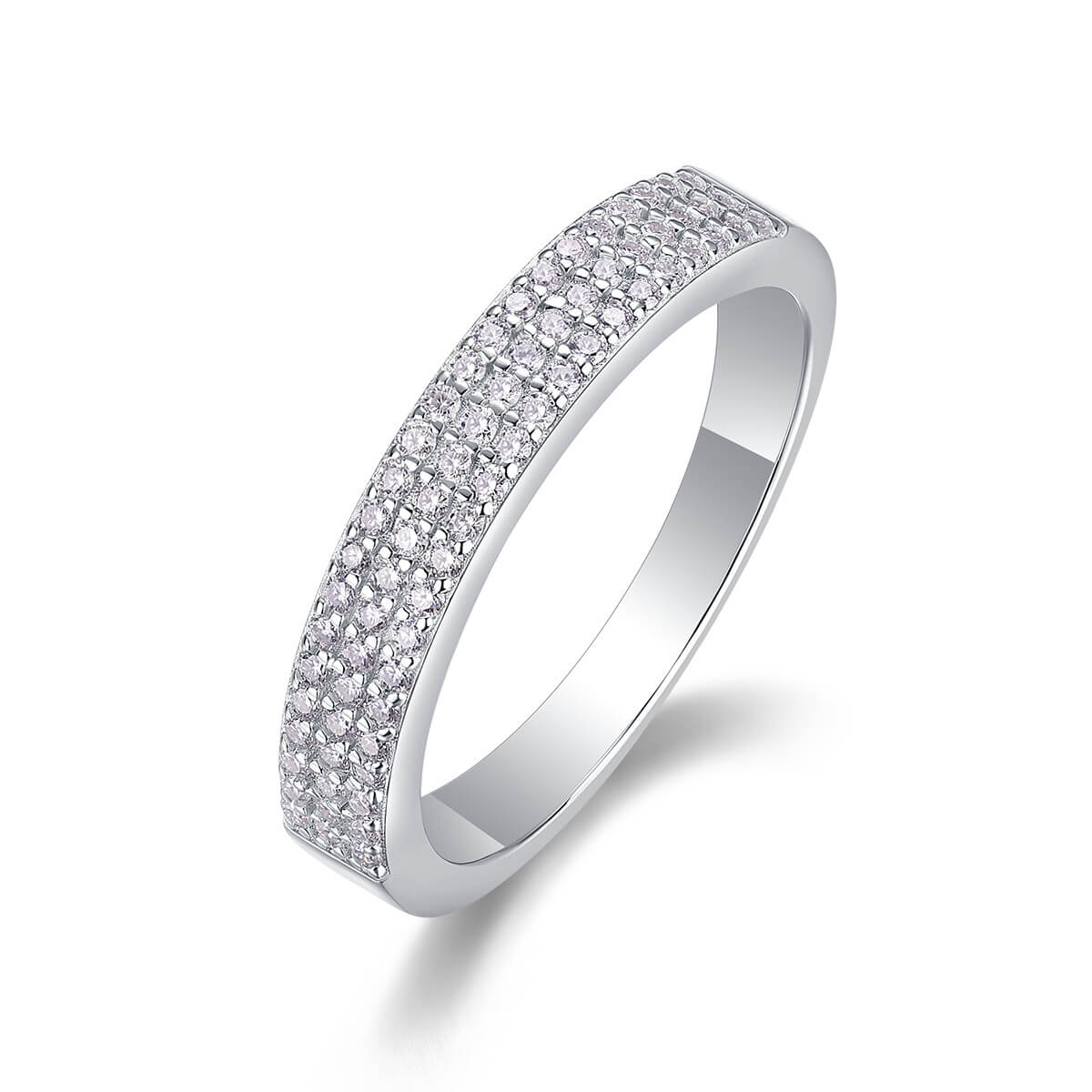 S925 Graceful Glimmer Moissanite Ring-MARDAZA