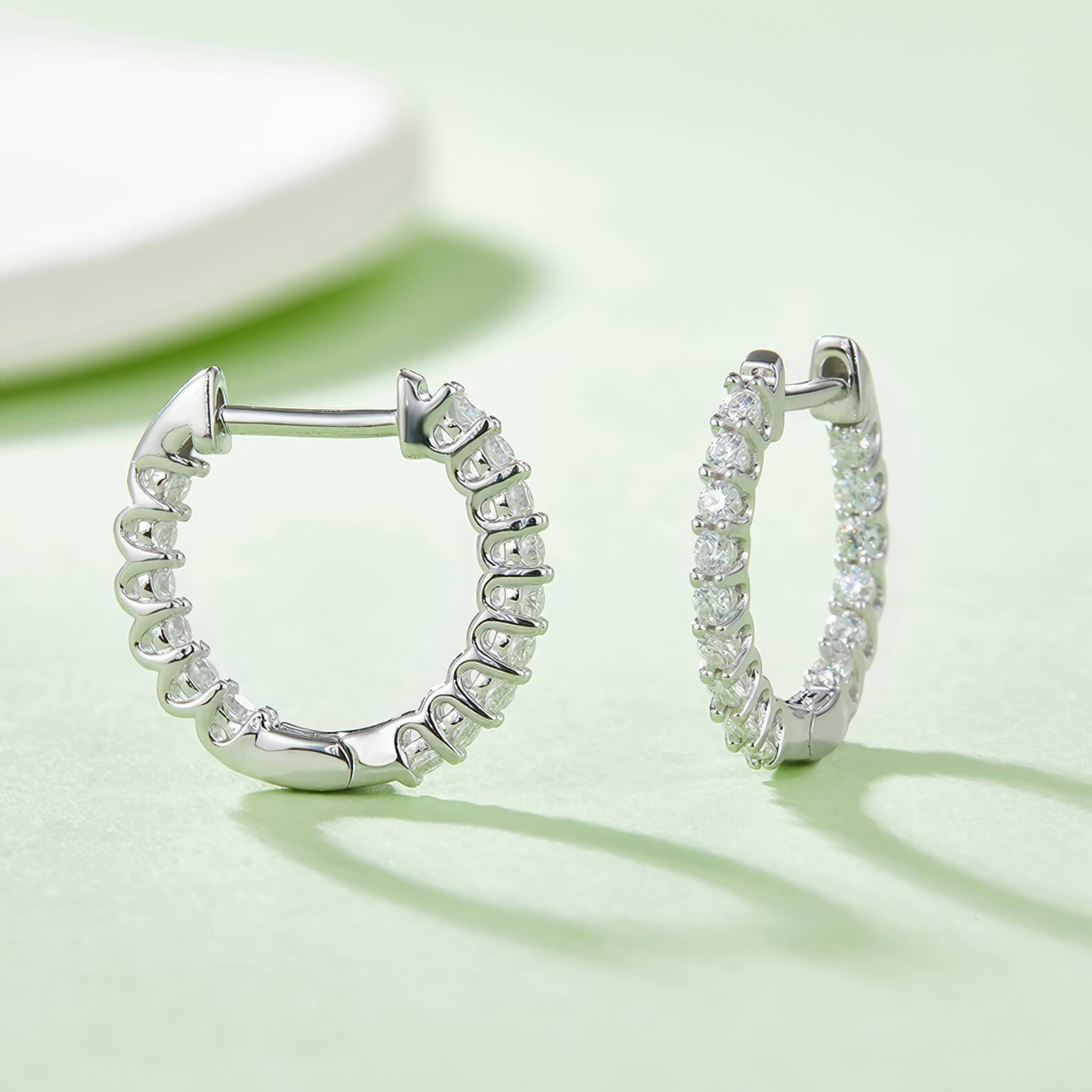 S925 Eternal Connection Moissanite Earrings-MARDAZA
