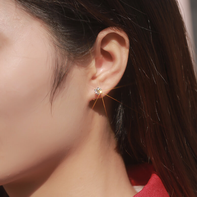  S925 Winter Breeze Moissanite Earrings -MARDAZA