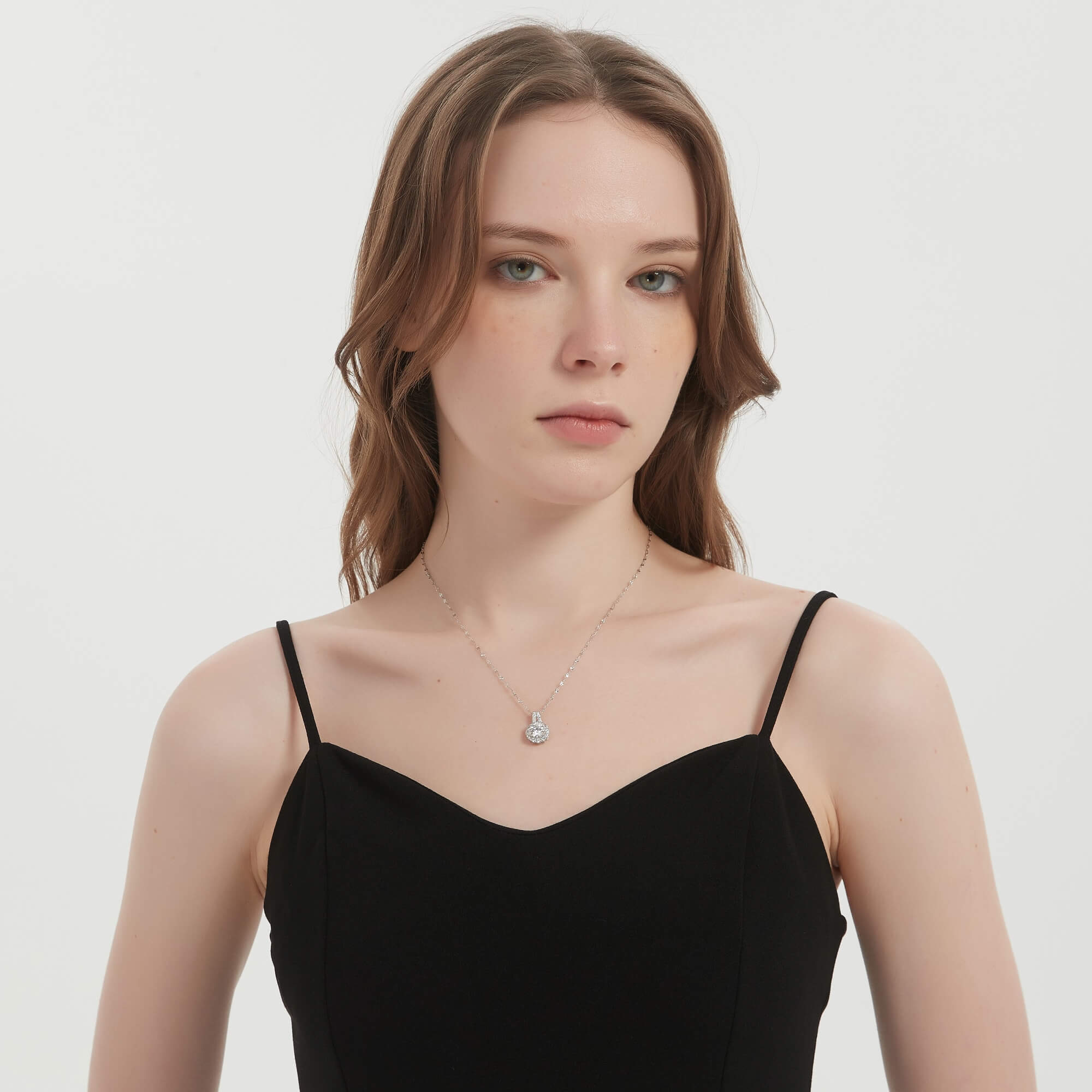 S925 Sunflower Moissanite Necklace-MARDAZA