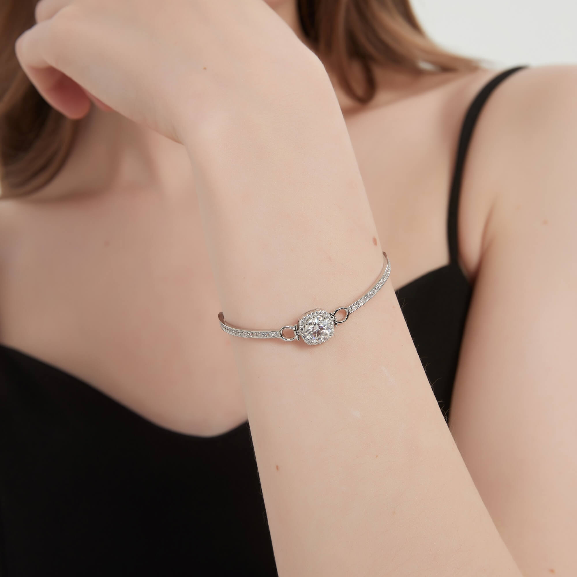 S925 Square Candy Moissanite Bracelet-MARDAZA