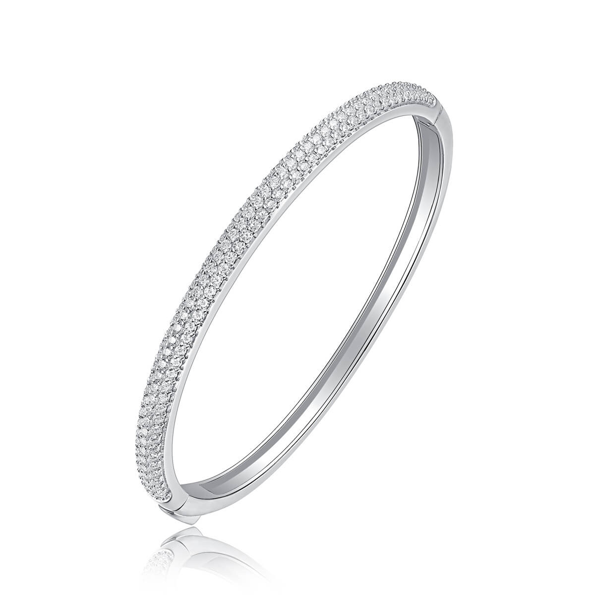 S925 Classic Toroidal Moissanite Bracelet-MARDAZA