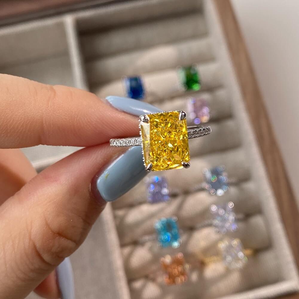 S925 Grade 8A Zircon Ring-MARDAZA