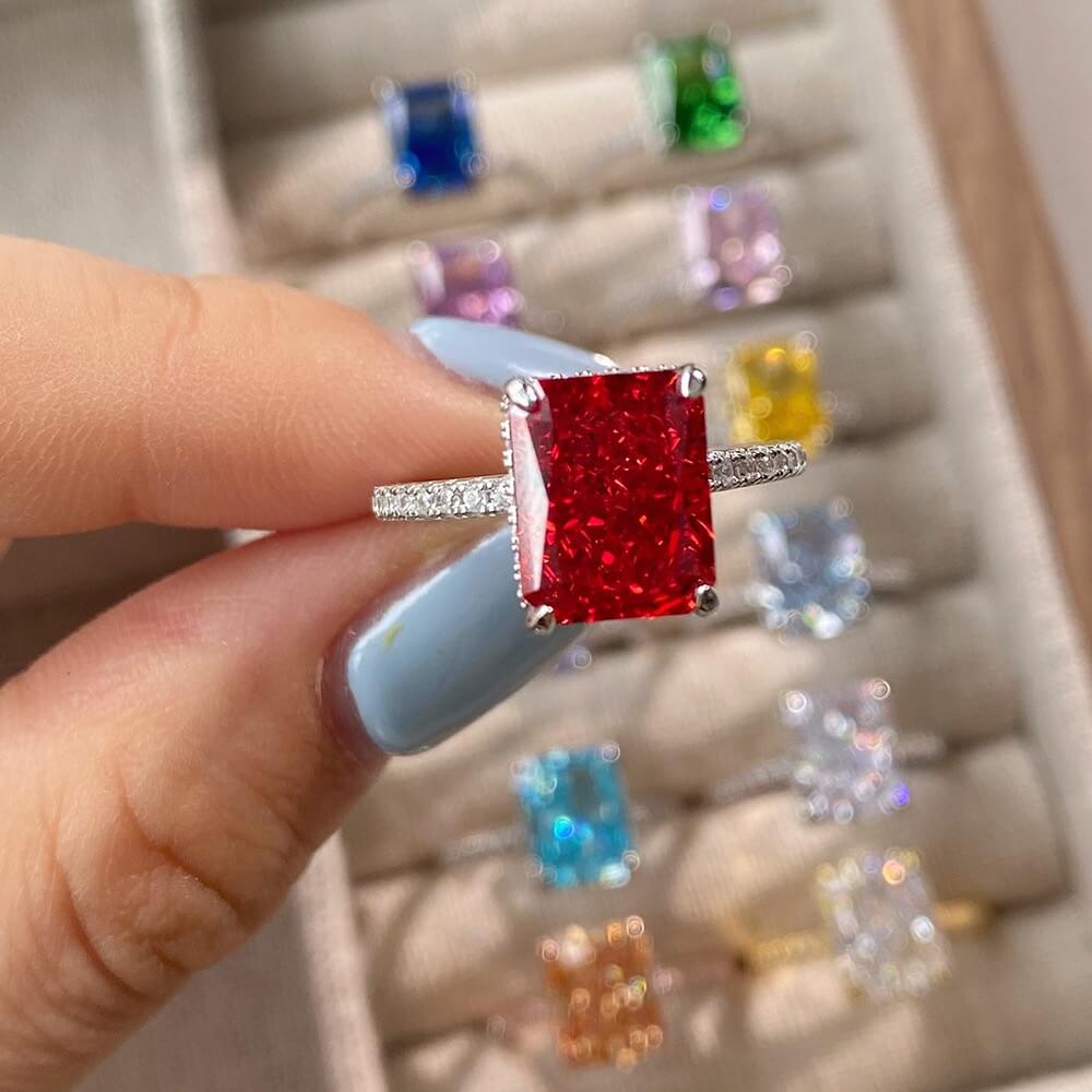 S925 Grade 8A Zircon Ring-MARDAZA