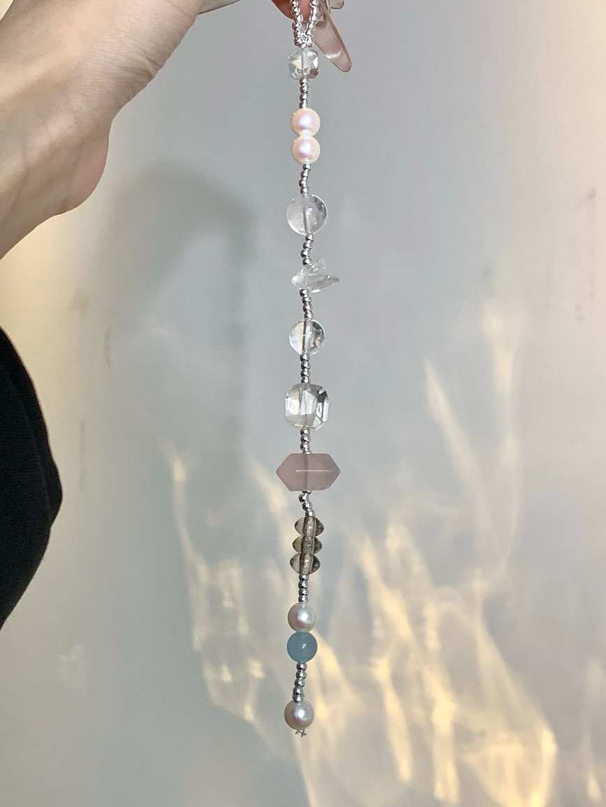 925 silver clasp and bead details of the healing crystal bracelet.