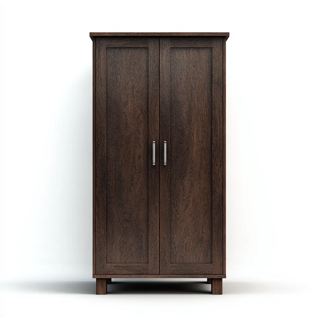 Armoire - bois massif 110x50x180 cm - brun foncé - style classique pour chambre-Dwellingena