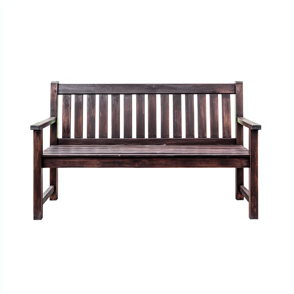 Banc de jardin en bois massif 150x60x90 cm - brun foncé - style classique-Dwellingena