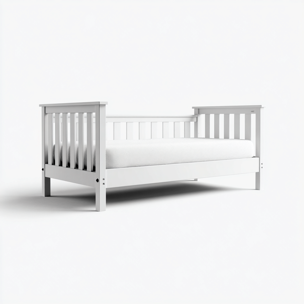 Canapé lit - structure en bois massif - 200x100x90 cm - blanc - style scandinave-Dwellingena