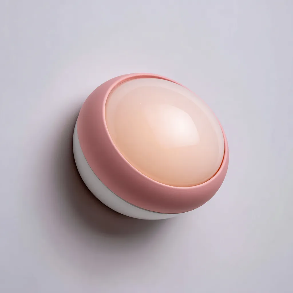 Applique murale LED ronde 20x20x10 cm - plastique rose et blanc - design moderne-Dwellingena