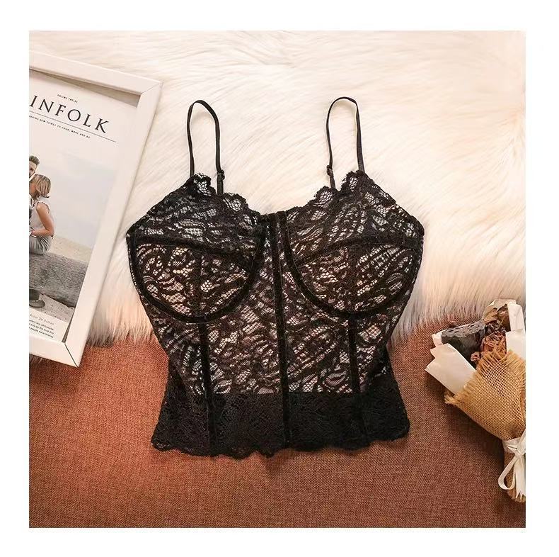 Lace Padded Camisole for Women – Slim Fit Layering Tank Top | Y2K Hot Girl Style Inner & Outerwear, Versatile Base Cami for Winter