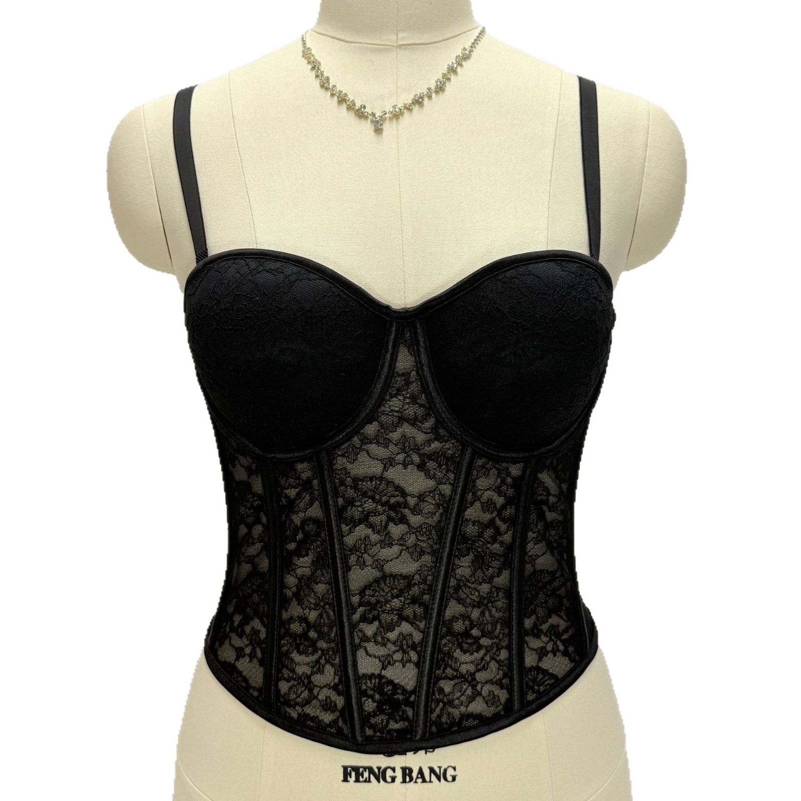 Wine Red Lace Strapless Bustier Top for Women – Shaping Tube Top with Boning | Sexy Party Corset Style Sleeveless Crop