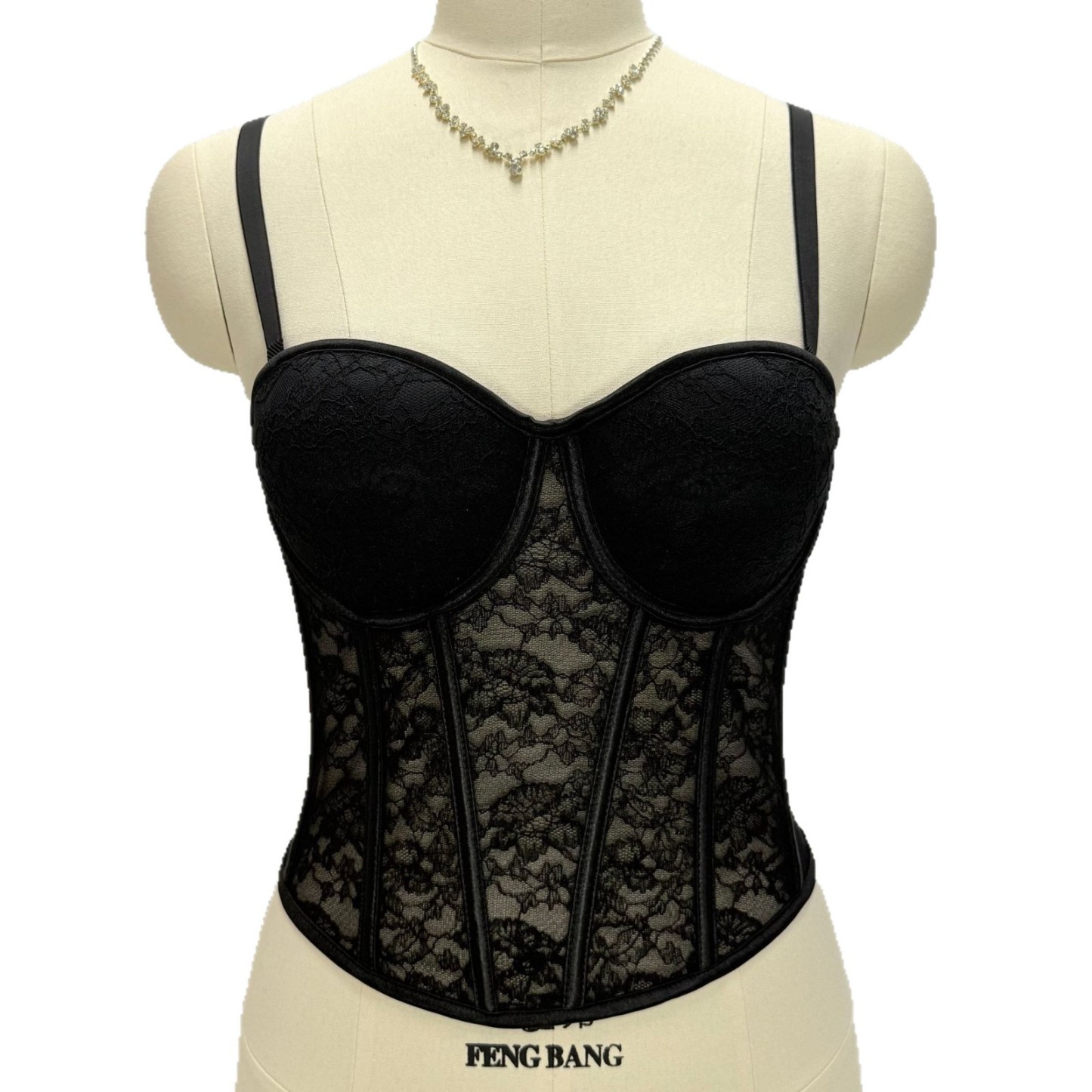 Wine Red Lace Strapless Bustier Top for Women – Shaping Tube Top with Boning | Sexy Party Corset Style Sleeveless Crop