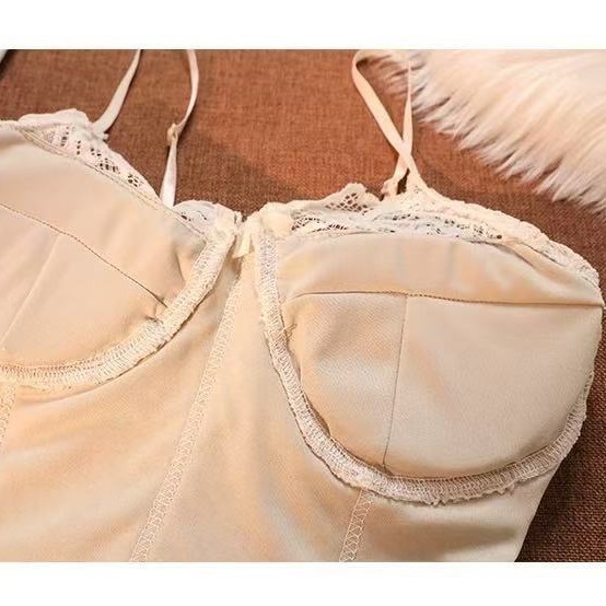 Lace Padded Camisole for Women – Slim Fit Layering Tank Top | Y2K Hot Girl Style Inner & Outerwear, Versatile Base Cami for Winter