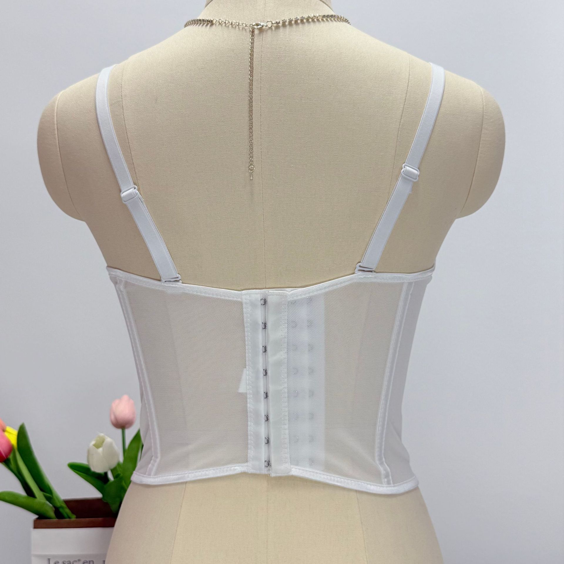 Wine Red Lace Strapless Bustier Top for Women – Shaping Tube Top with Boning | Sexy Party Corset Style Sleeveless Crop