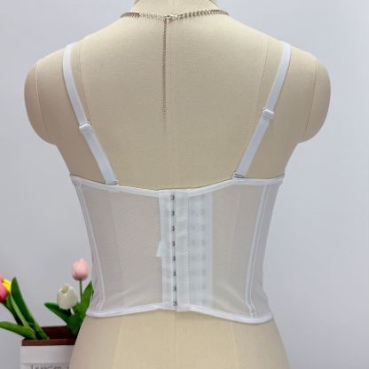 Wine Red Lace Strapless Bustier Top for Women – Shaping Tube Top with Boning | Sexy Party Corset Style Sleeveless Crop