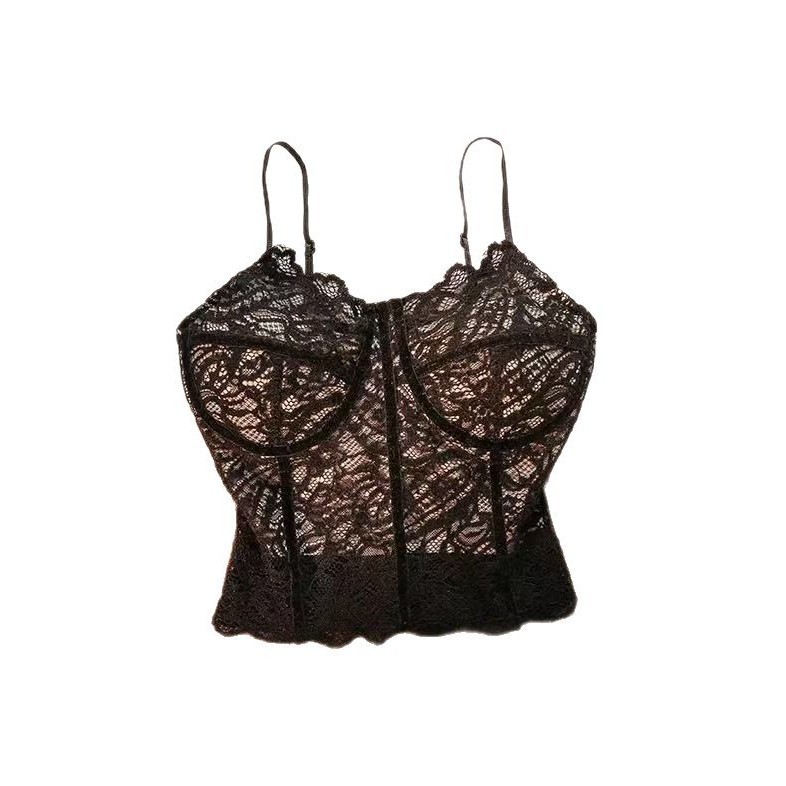 Lace Padded Camisole for Women – Slim Fit Layering Tank Top | Y2K Hot Girl Style Inner & Outerwear, Versatile Base Cami for Winter