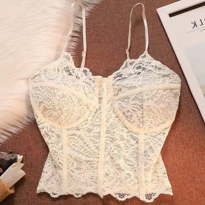 Lace Padded Camisole for Women – Slim Fit Layering Tank Top | Y2K Hot Girl Style Inner & Outerwear, Versatile Base Cami for Winter