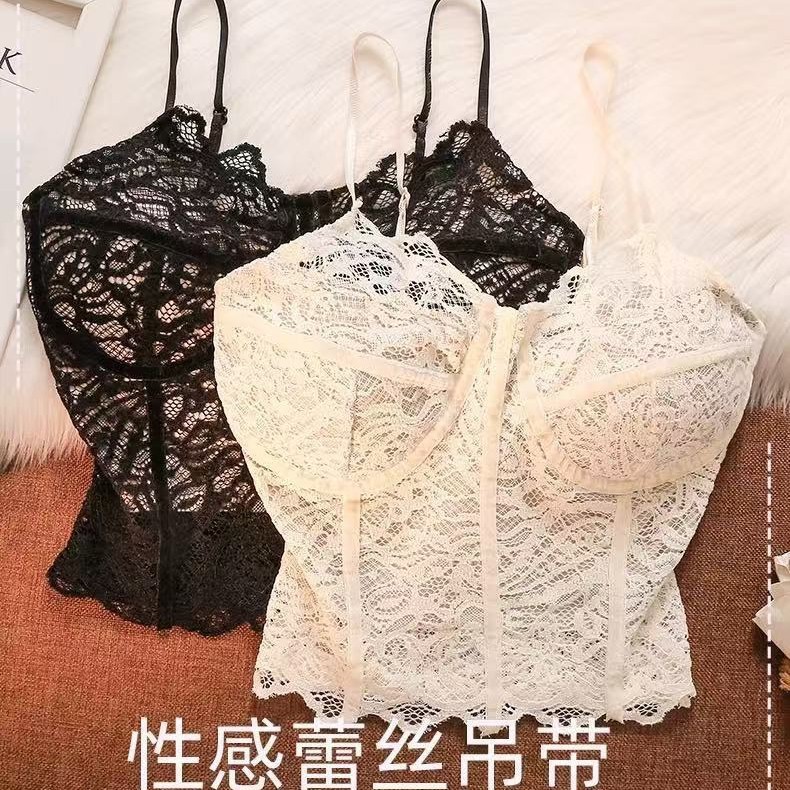 Lace Padded Camisole for Women – Slim Fit Layering Tank Top | Y2K Hot Girl Style Inner & Outerwear, Versatile Base Cami for Winter