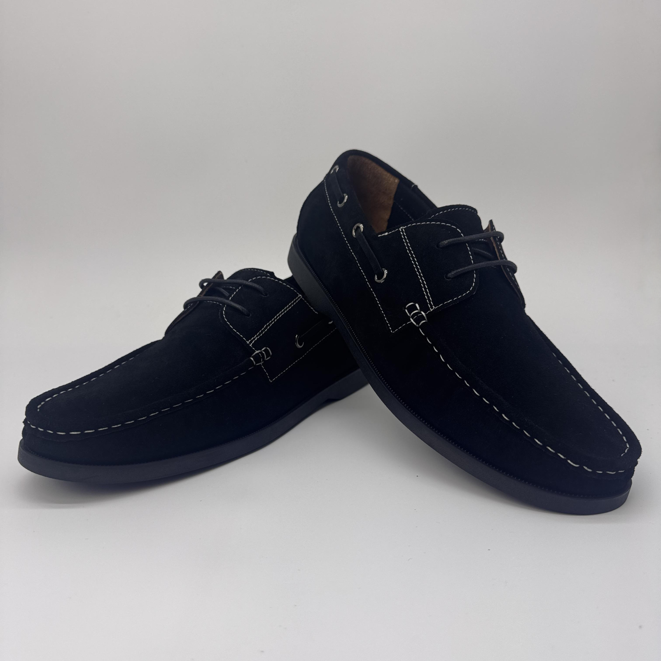 Men's Handmade Genuine Leather Boat Shoes: Low-Cut Slip-On, Lightweight, Breathable, Casual & Versatile Comfort