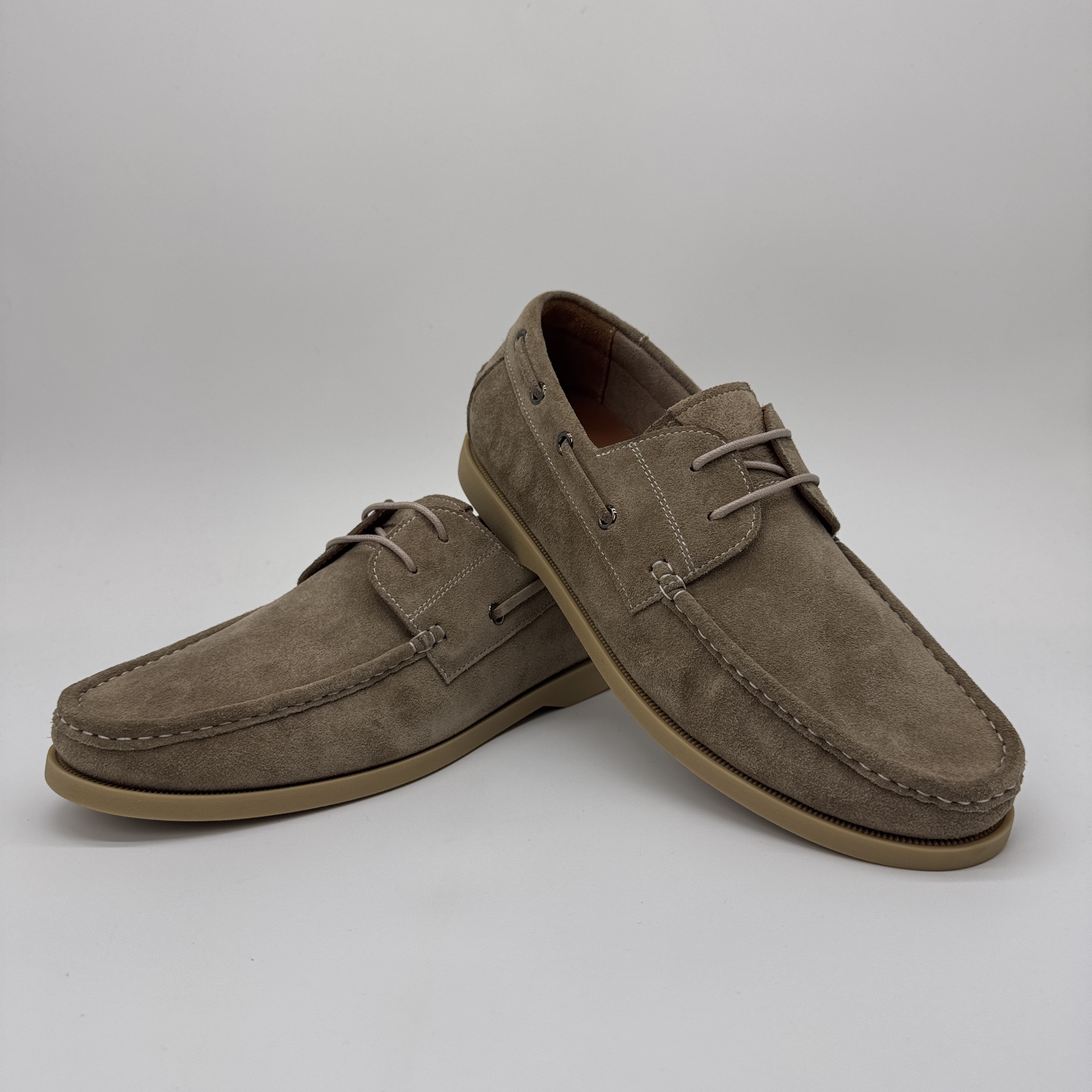 Men's Handmade Genuine Leather Boat Shoes: Low-Cut Slip-On, Lightweight, Breathable, Casual & Versatile Comfort