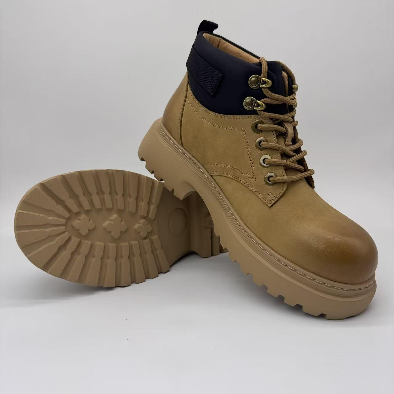 Custom High-Quality Men's High-Top Boots - Fashionable Casual Martin Boots in Handmade Genuine Leather