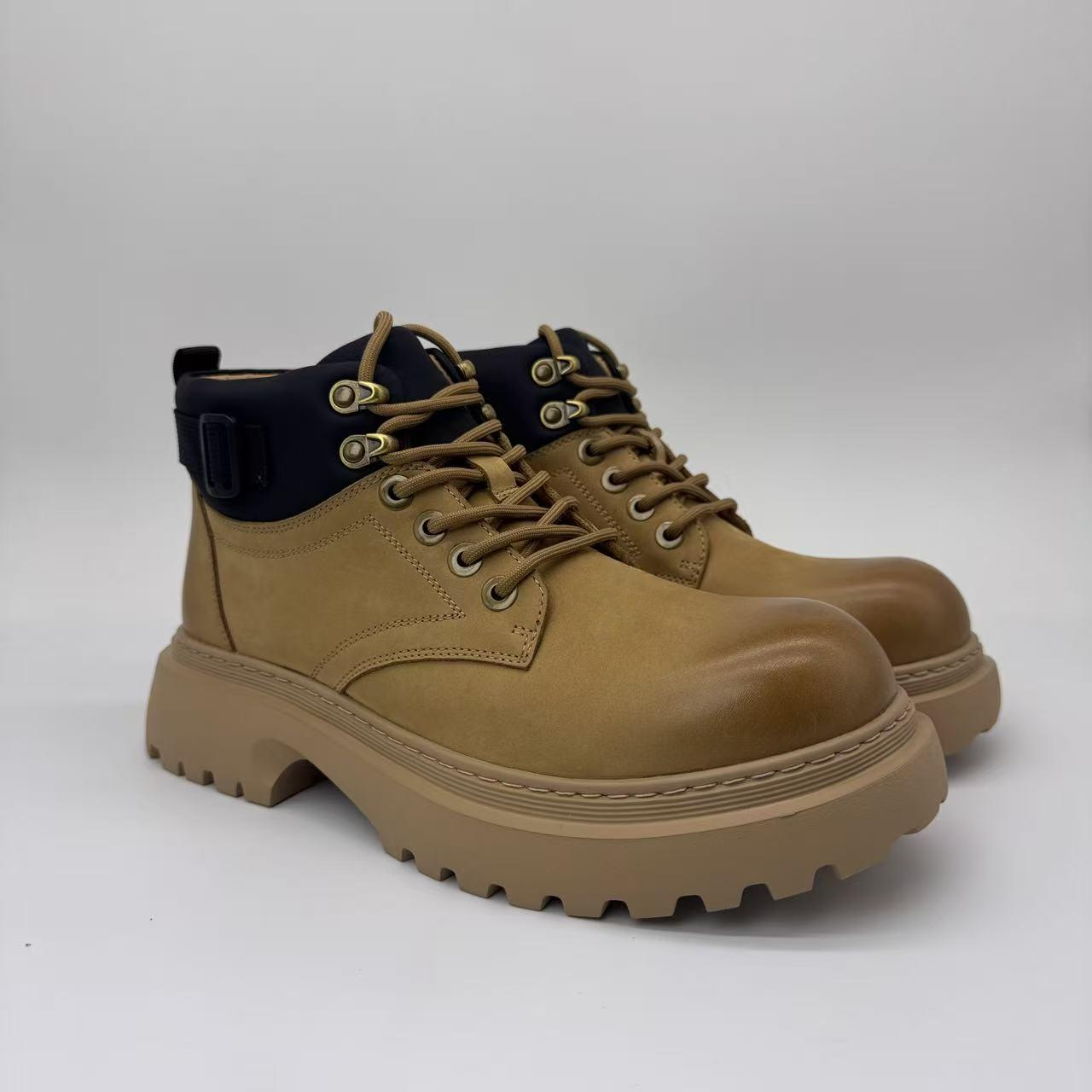 Custom High-Quality Men's High-Top Boots - Fashionable Casual Martin Boots in Handmade Genuine Leather