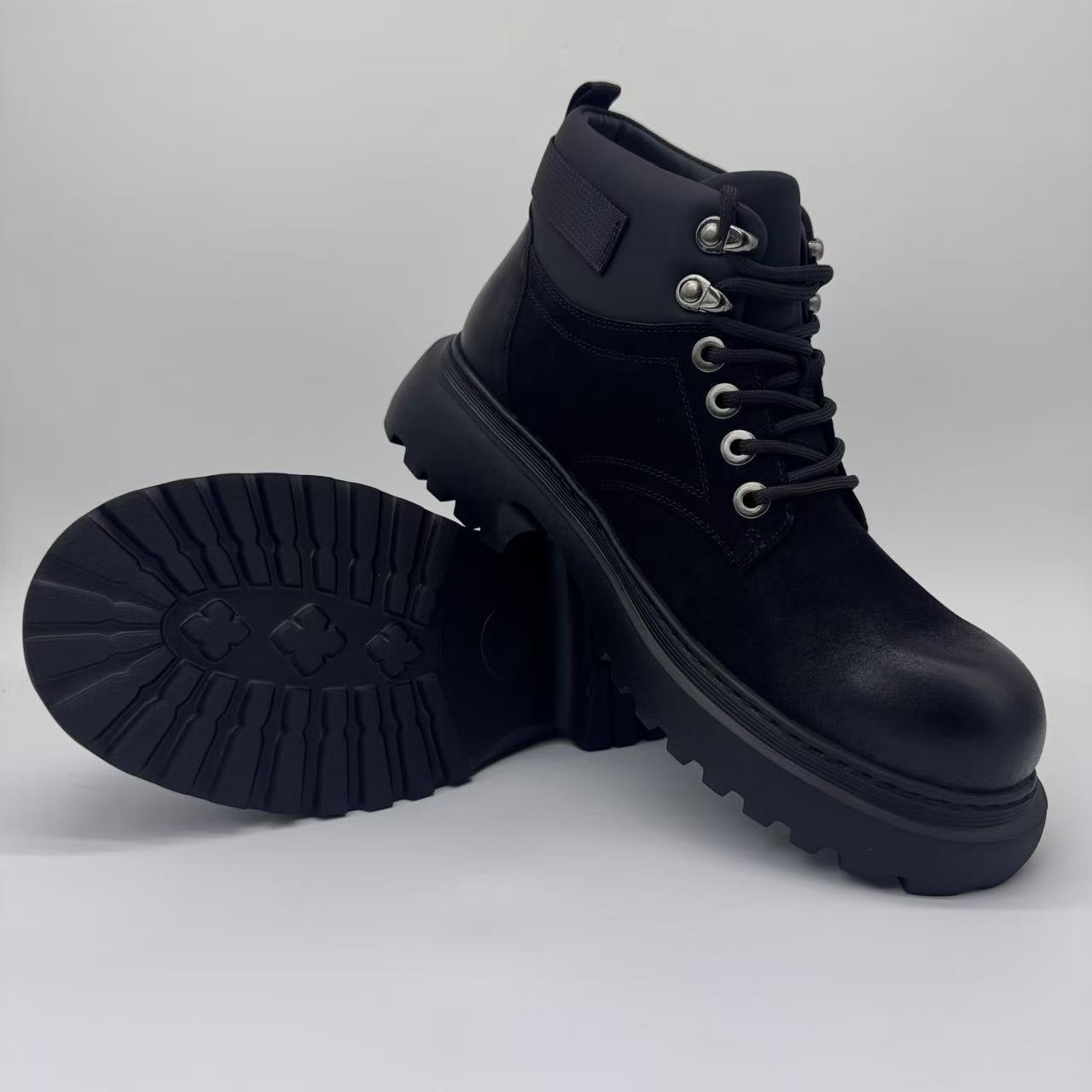 Custom High-Quality Men's High-Top Boots - Fashionable Casual Martin Boots in Handmade Genuine Leather