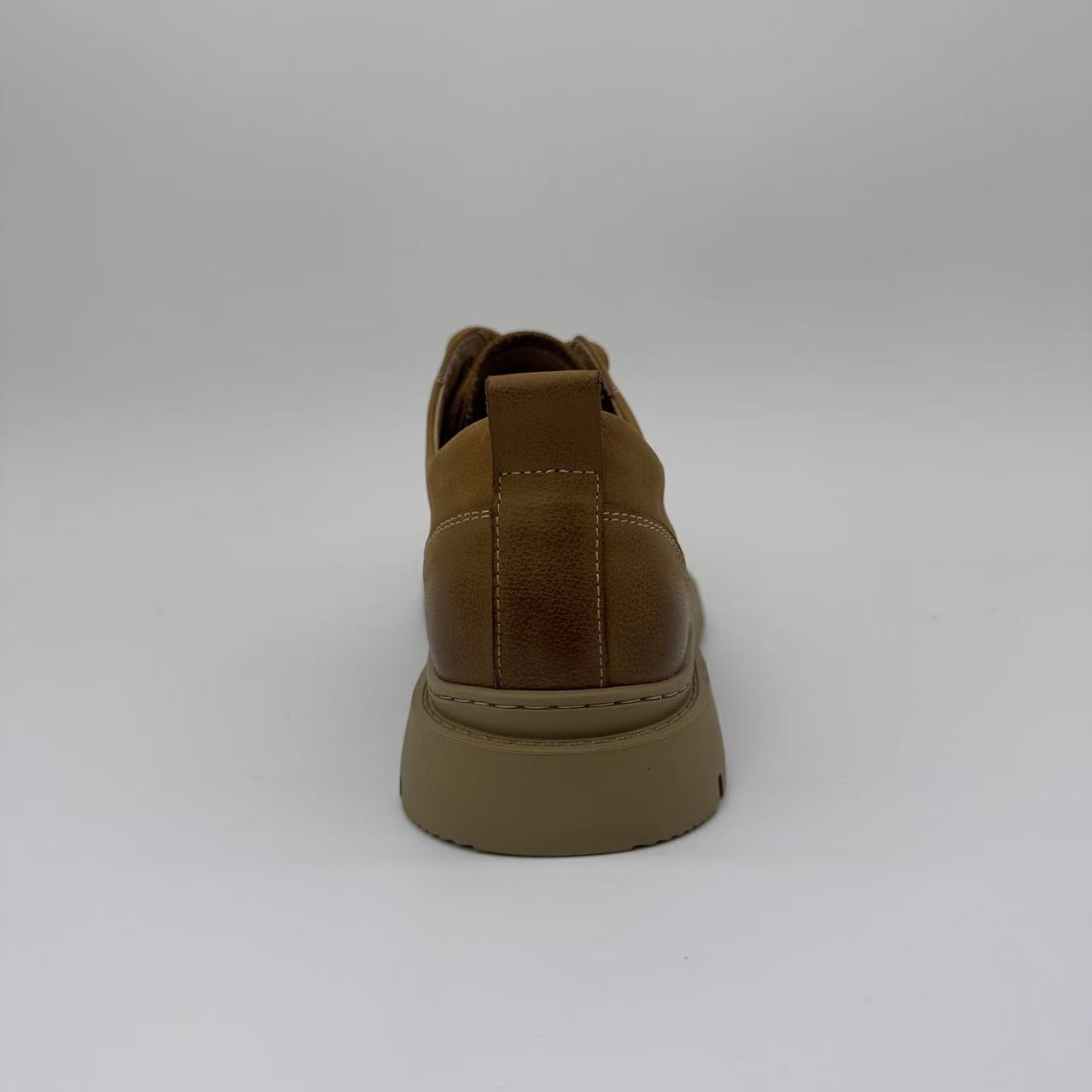 Fashion Minimalist Denim Style Work Boots Handcrafted Leather Men's Shoes