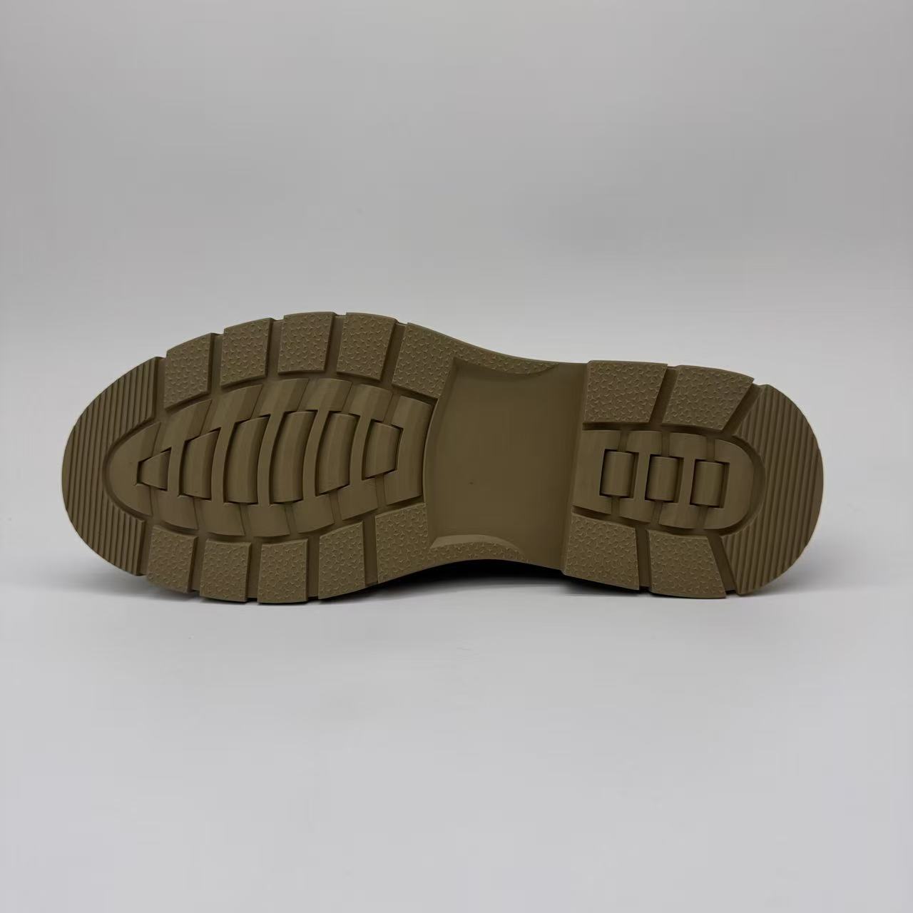 Fashion Minimalist Denim Style Work Boots Handcrafted Leather Men's Shoes