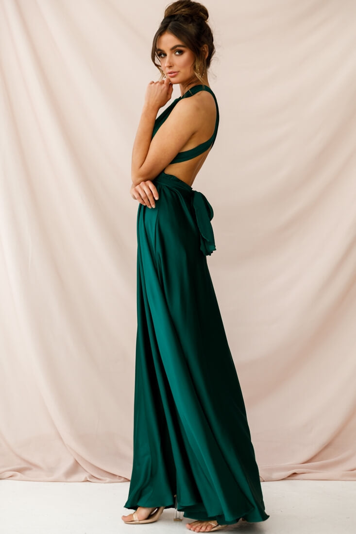 Ariana Multiway Maxi Dress Green Jade-Fable Dress