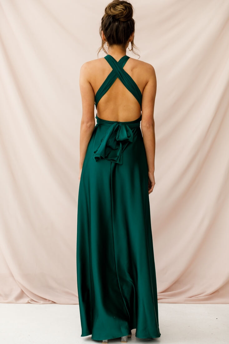 Ariana Multiway Maxi Dress Green Jade-Fable Dress