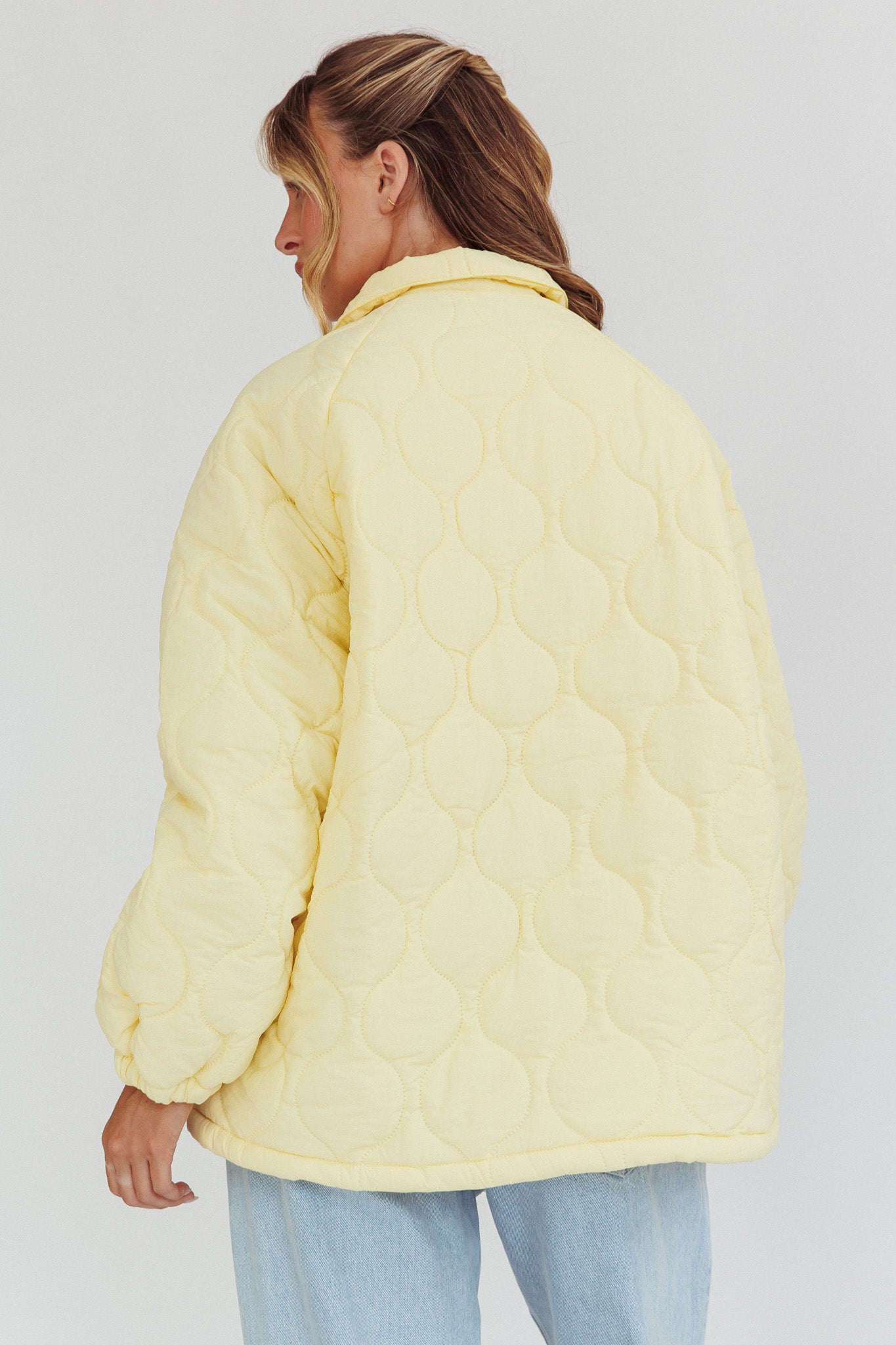 By The Fireplace Quilted Puffer Jacket Butter-Fable Dress