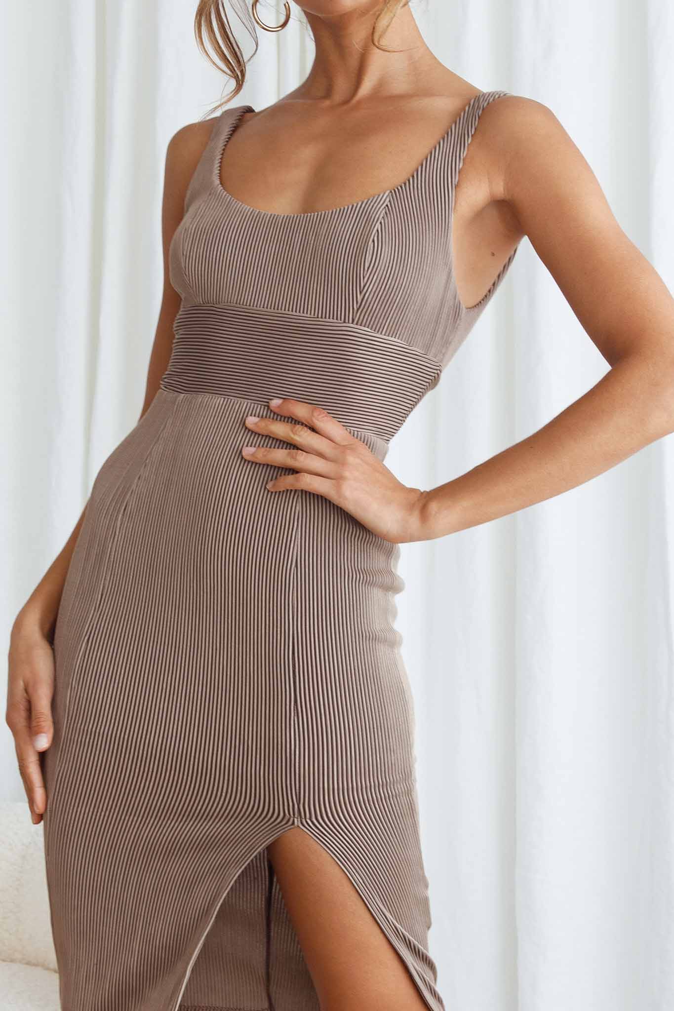 Workin' 9 to 5 Scoop Neck Knee Length Pencil Dress Olive-Fable Dress