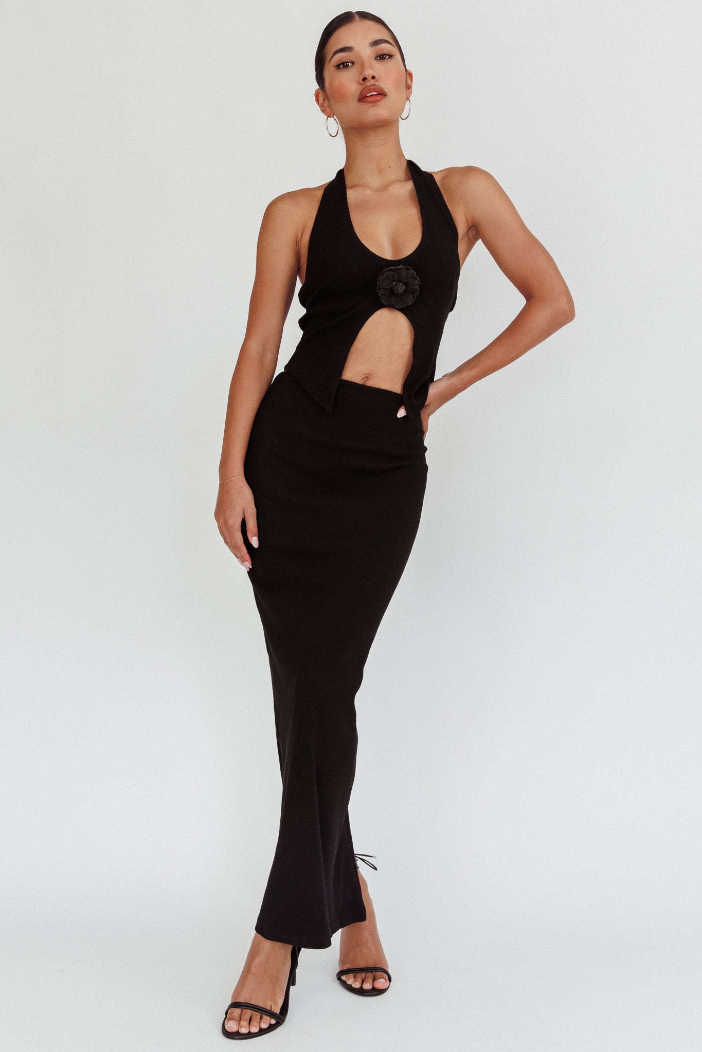 Blackthorn Maxi Skirt Black-Fable Dress