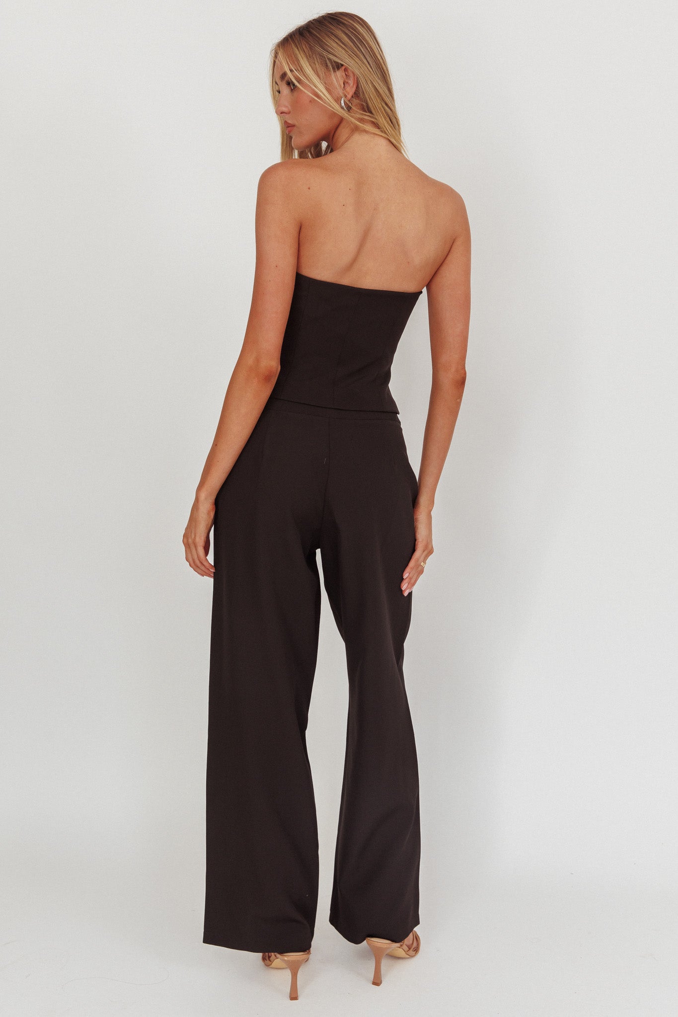 Ishani Hardware Decoration Pants Black-Fable Dress