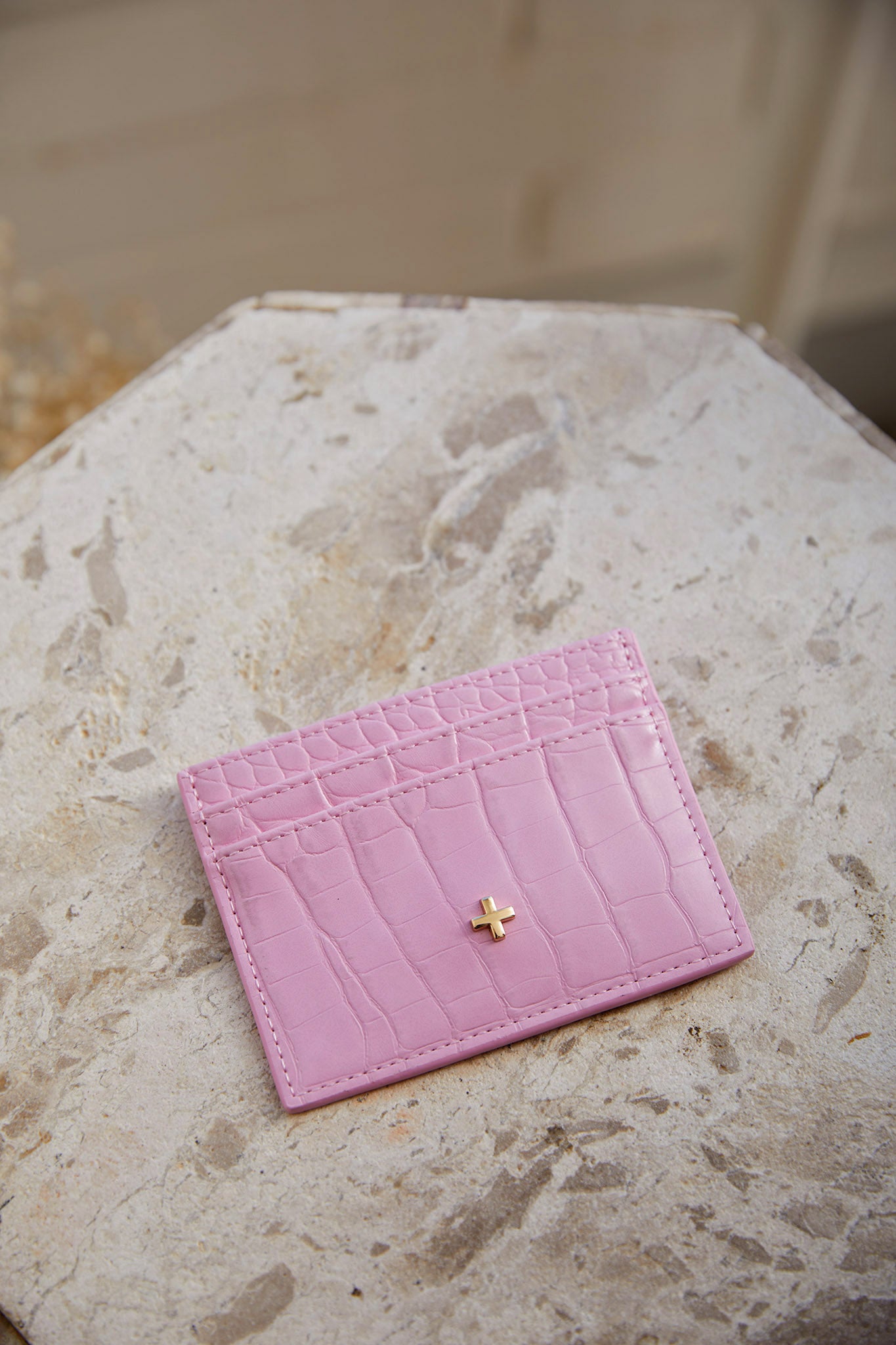 Peta And Jain Izzy Embossed Card Holder Pink-Fable Dress