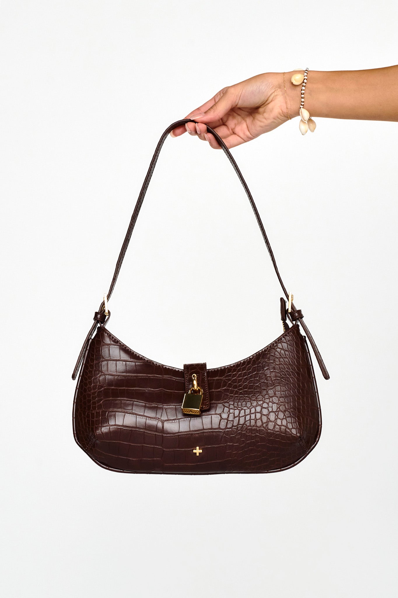 PETA + JAIN Wilde - Chocolate Nylon Gold-Fable Dress