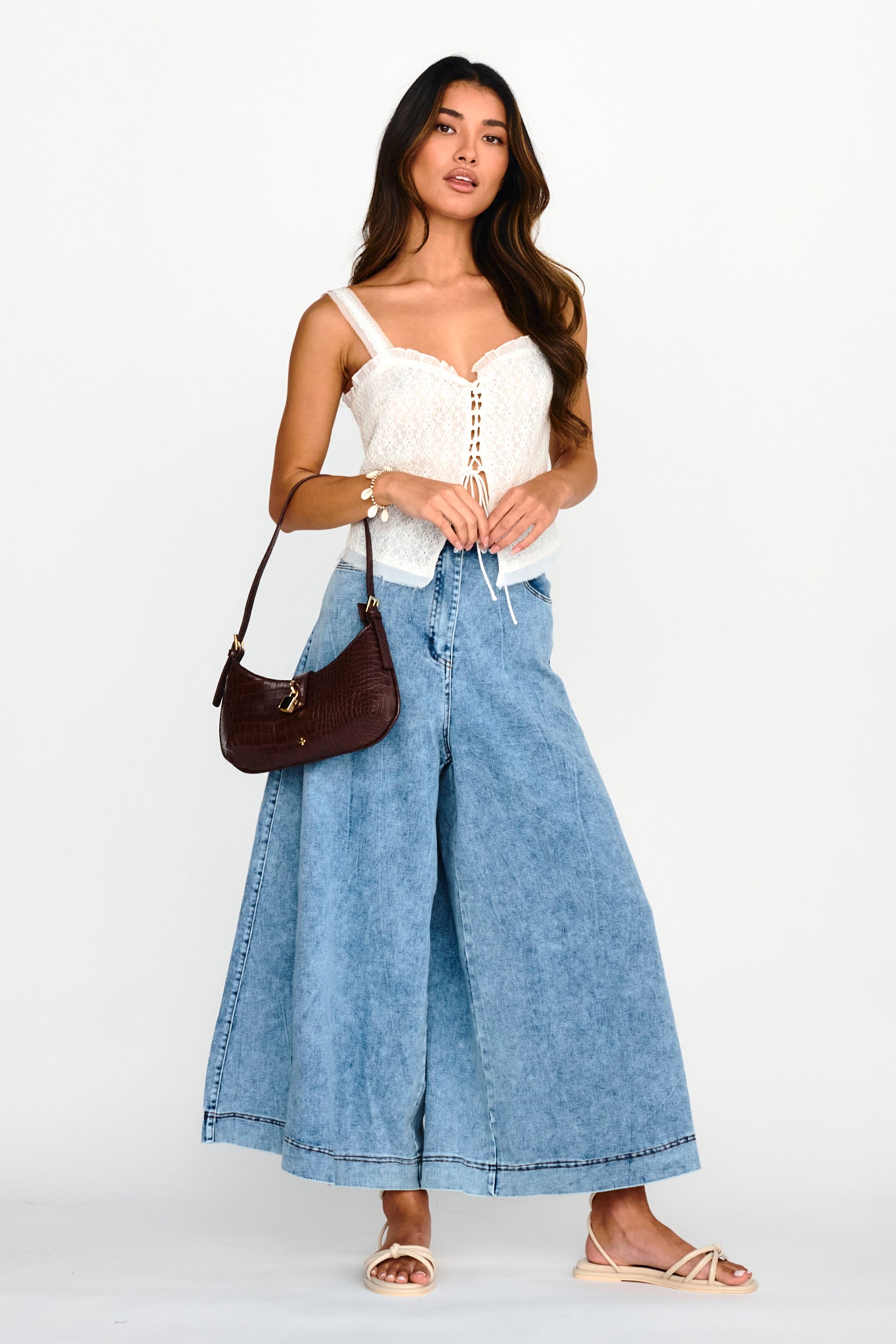 PETA + JAIN Wilde - Chocolate Nylon Gold-Fable Dress