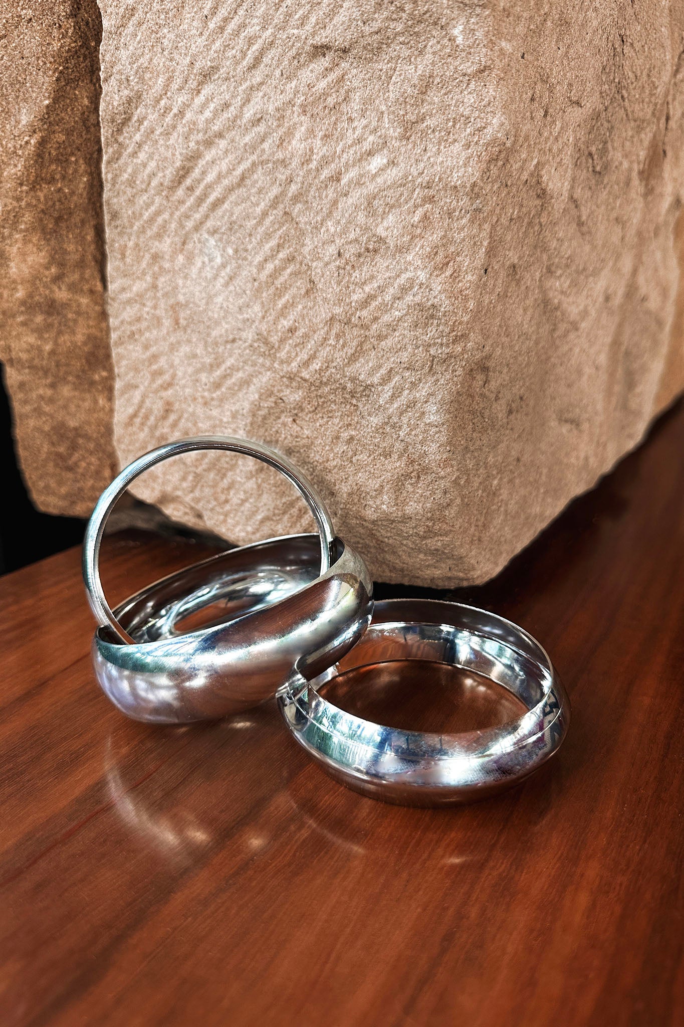 Hype Girl Bangle Bracelet Set Silver-Fable Dress