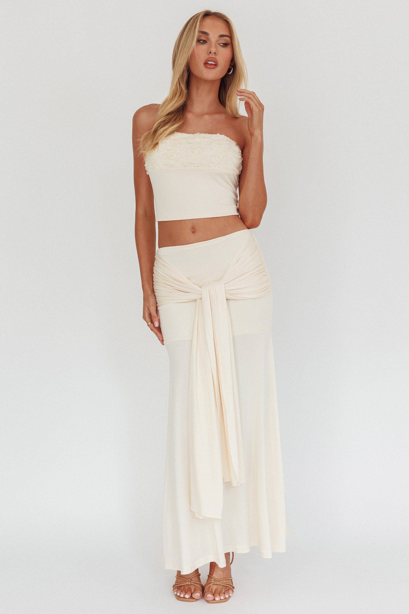 Night Market Hip Tie Maxi Skirt Butter-Fable Dress