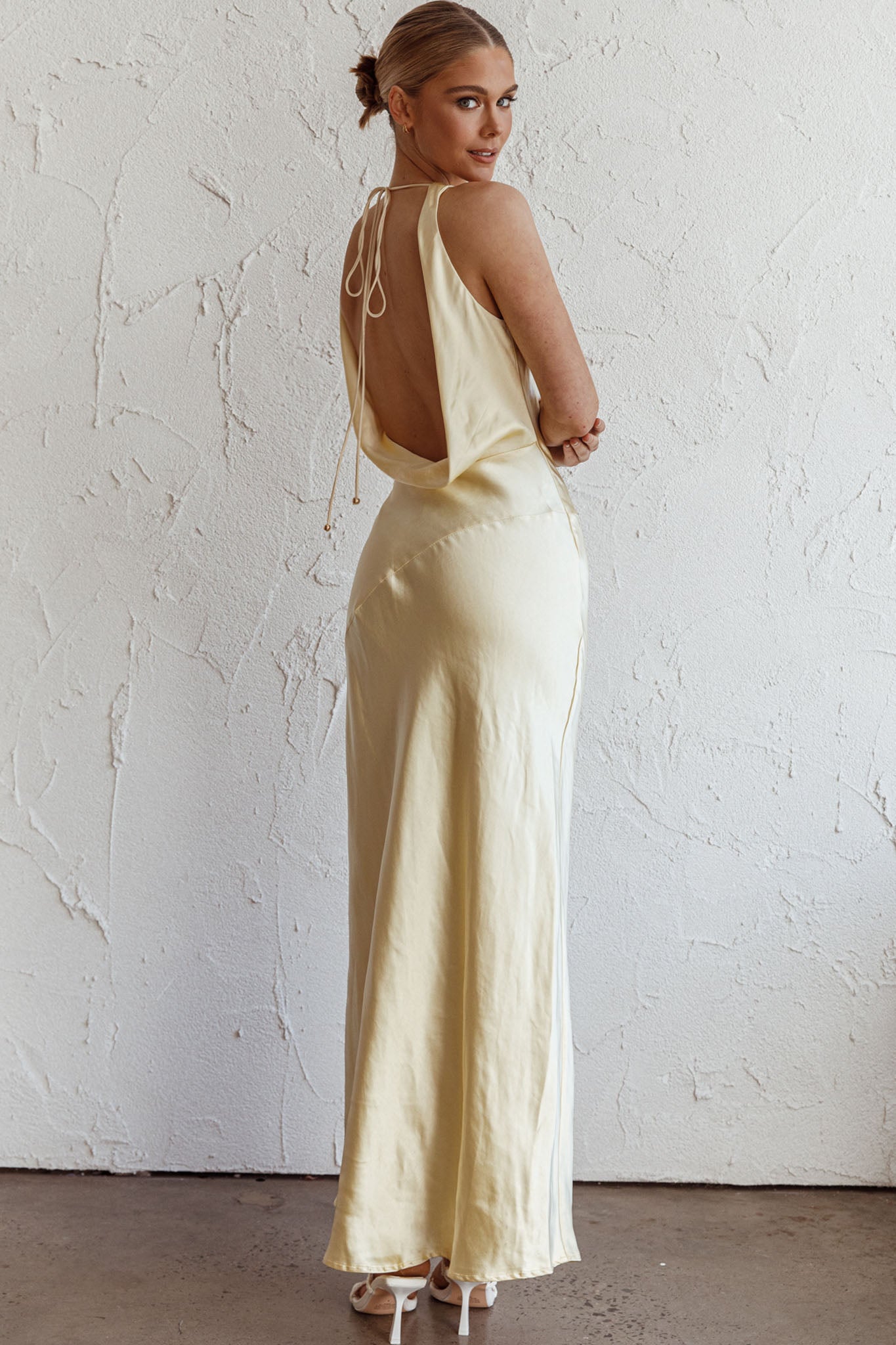 Cassiopeia Open Back Maxi Dress Butter-Fable Dress