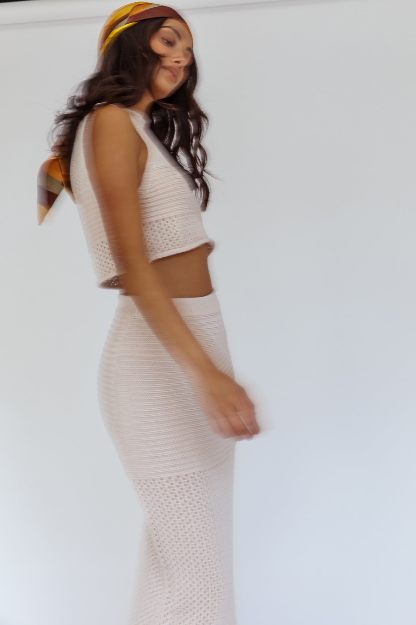 Bayside Sleeveless Crochet Top Oat-Fable Dress