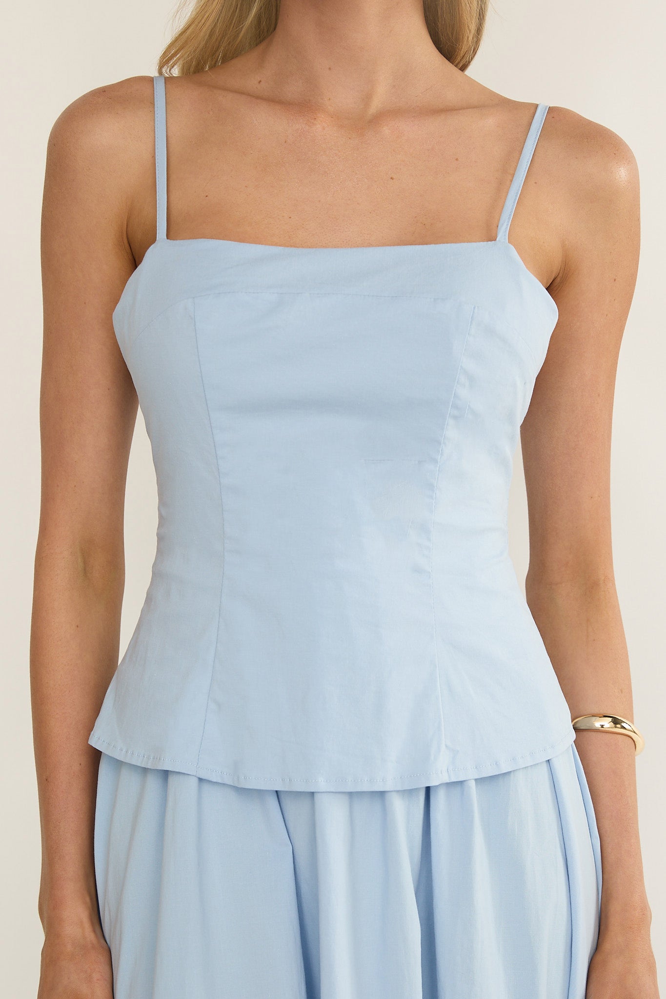 Antonita Cami Strap Maxi Dress Blue-Fable Dress