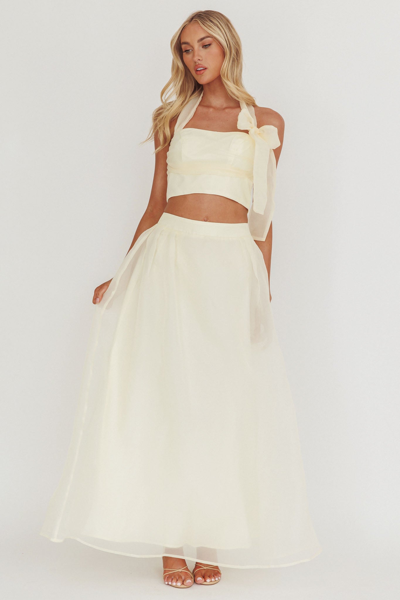 Simple Things Organza Maxi Skirt Butter-Fable Dress