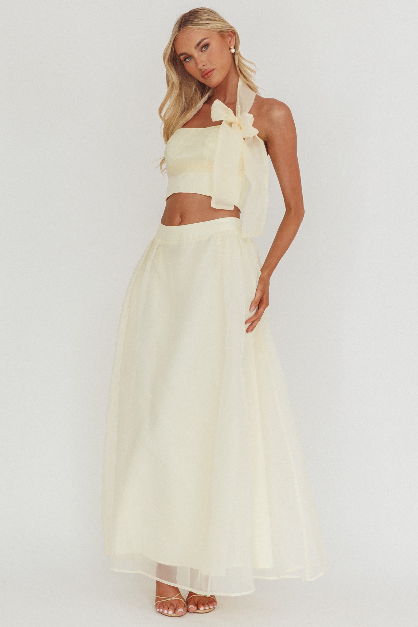 Simple Things Organza Maxi Skirt Butter-Fable Dress