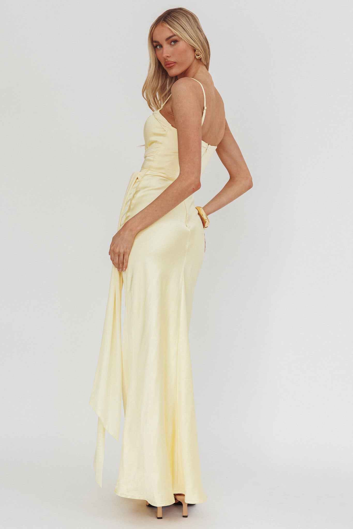 Wysandra Knot Detail Maxi Dress Butter-Fable Dress