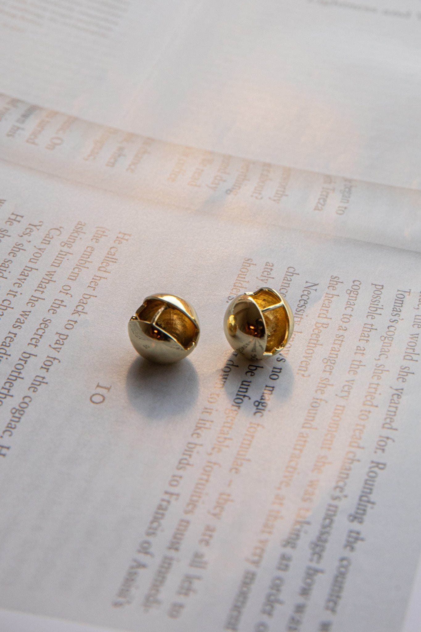 Moonstar Ball Earrings Gold-Fable Dress