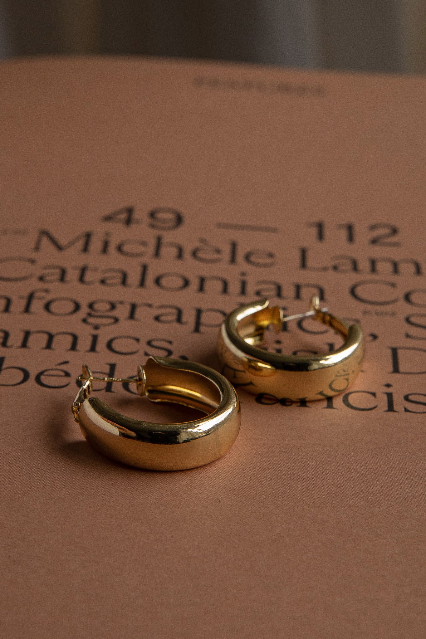 Osiris Hoop Earrings Gold-Fable Dress