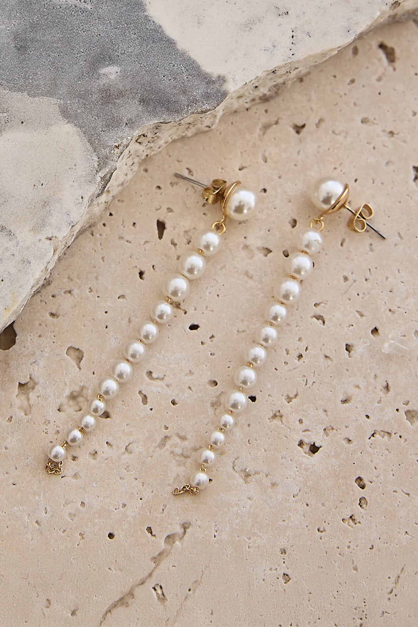 Micha Strand Drop Earrings Pearl-Fable Dress